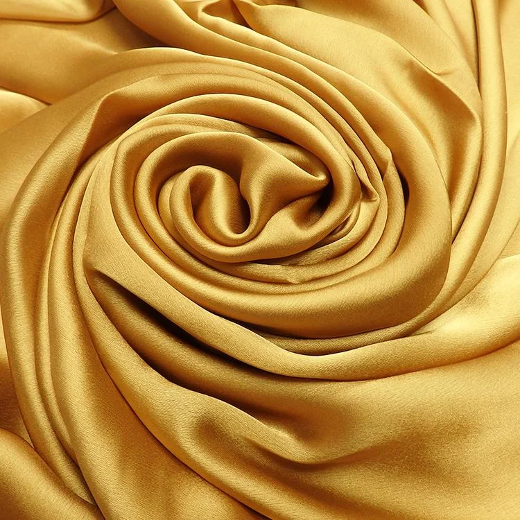 Gold silk hijab scarf